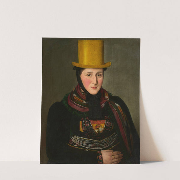 Portrait of Katharina Werle, née Rombach (1808 – 1863) by Lukas Kirner