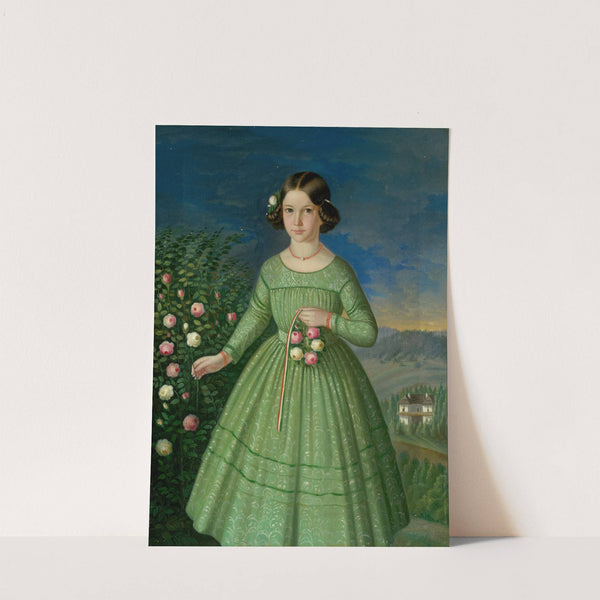 Portrait of Klementína Matyašová-Szakmaryová by Peter Michal Bohúň