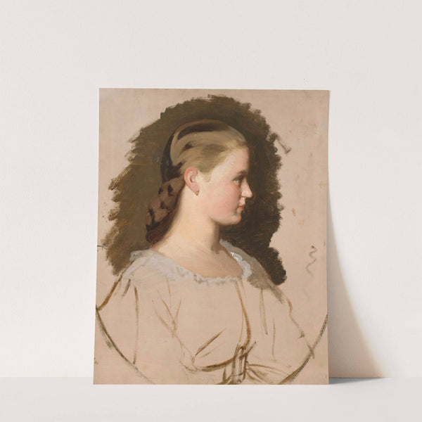 Portrait of Klementyna Szembek née Dzieduszycka, sketch by Artur Grottger