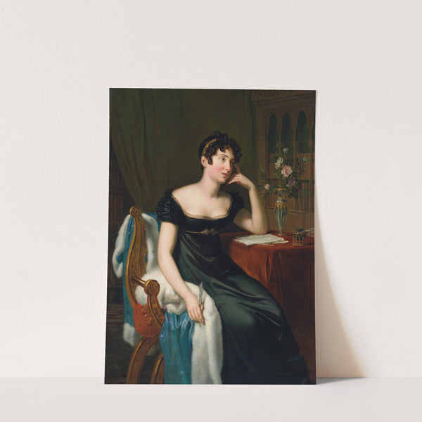 Portrait of Lady Morgan (Sydney Owenson) (1776-1859), Writer by René Théodore Berthon