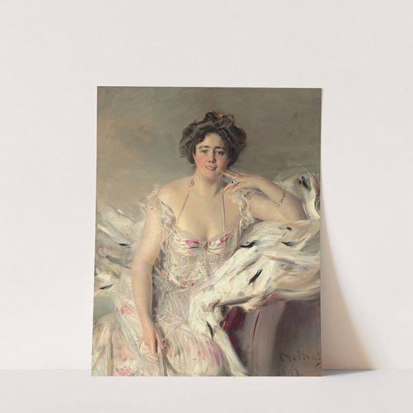 Portrait of Lady Nanne Schrader, née Wiborg by Giovanni Boldini
