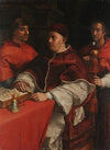 Portrait of Leo X with Cardinals Giulio de’ Medici and Luigi de’ Rossi (1523)