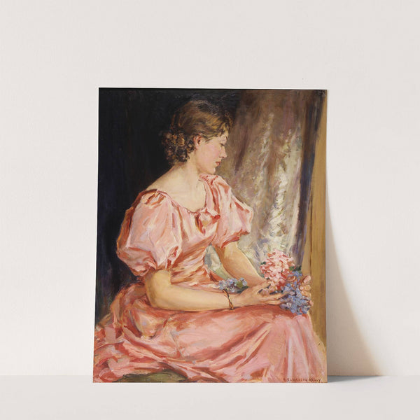 Portrait of Lorna, the girl in pink by Elizabeth Kelly