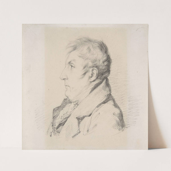 Portrait of Louis-Francois Bertin, l’ainé by Anne Louis Girodet-Trioson