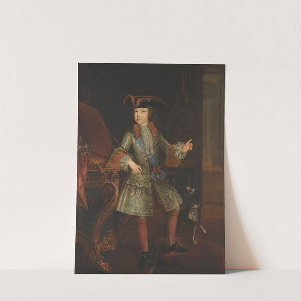 Portrait Of Louis Xv Of France As A Child by Augustin Oudart Justinat