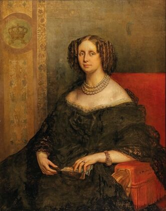 Portrait of Louise d’Orléans, Queen of Belgium (Palermo 1812-1850 Ostende)