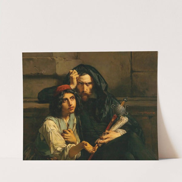 Portrait of Luís de Camões and His Leader by Gustaf Wappers