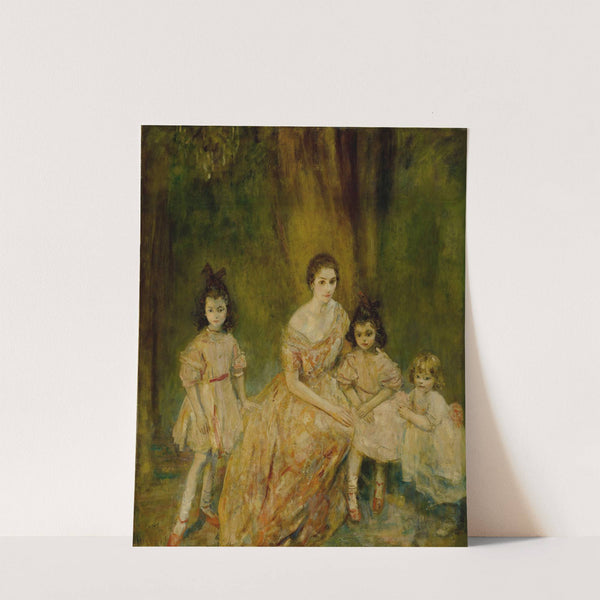 Portrait Of Madame Gandrillas And Her Children, Marie-Rose, Carmen And Juana by Ambrose McEvoy
