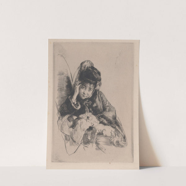 Portrait of Madame Hector de Callias (Nina de Villart) (1879) by Marcellin-Gilbert Desboutin