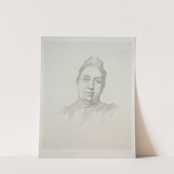 Portrait of Madame Kemp, Front View (1892) by Alphonse Legros