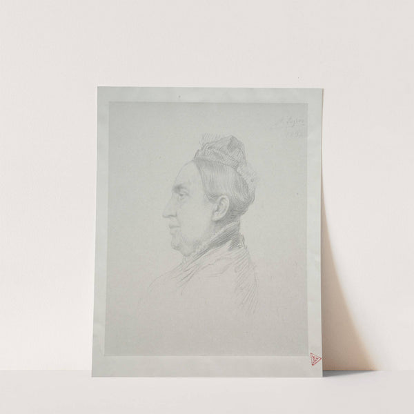 Portrait of Madame Kemp in Profile (2nd Plate) by Alphonse Legros