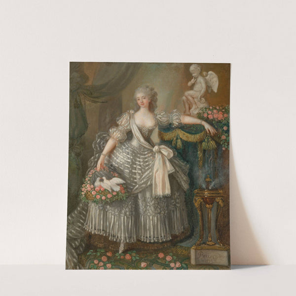 Portrait Of Mademoiselle Duthé (1774) by Lié Louis Périn-Salbreux