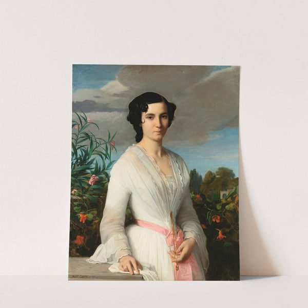 Portrait Of Mademoiselle Louise Marès (1851) by Alexandre Cabanel