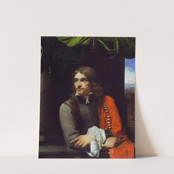 Portrait of Man, possibly Jean Deutz, with a Red Cloak by Michael Sweerts