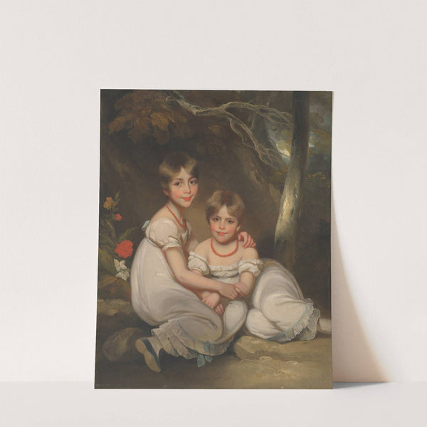 Portrait of Margaret Wood (1810-1899) and her sister Mary (1811-1858) by George Chinnery