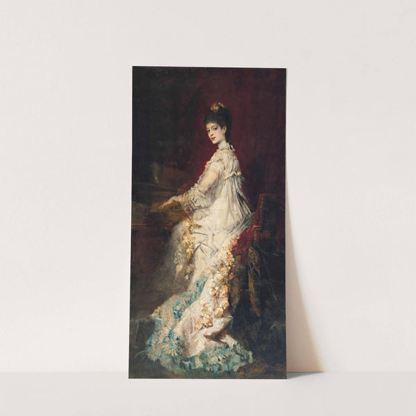 Portrait Of Maria, Countess Von Dönhoff by Hans Makart