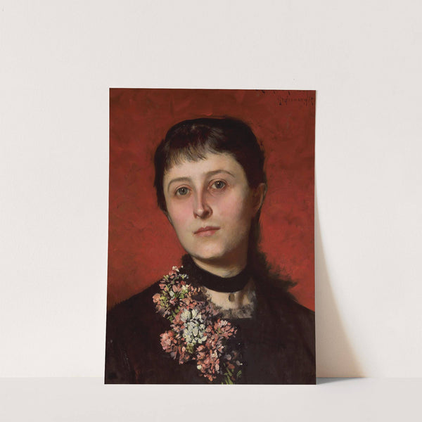 Portrait Of Maria Godlewska Née Popiel by Władysław Czachórski