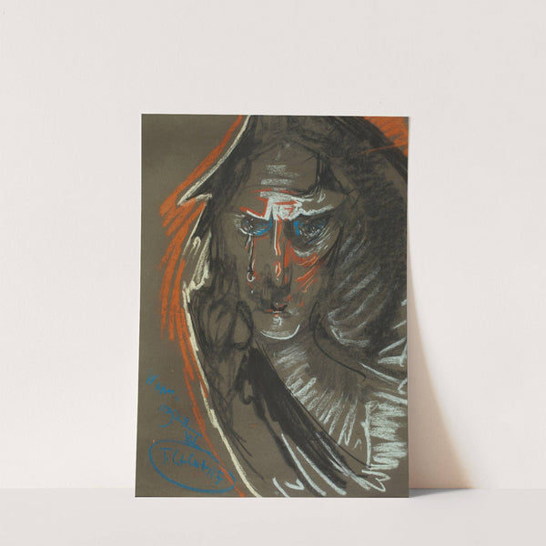 Portrait of Maria Kasprowiczowa, ‘Weeping knight’ (1928) by Stanisław Ignacy Witkiewicz