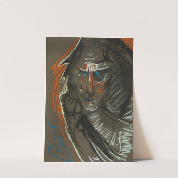 Portrait of Maria Kasprowiczowa, ‘Weeping knight’ by Stanisław Ignacy Witkiewicz