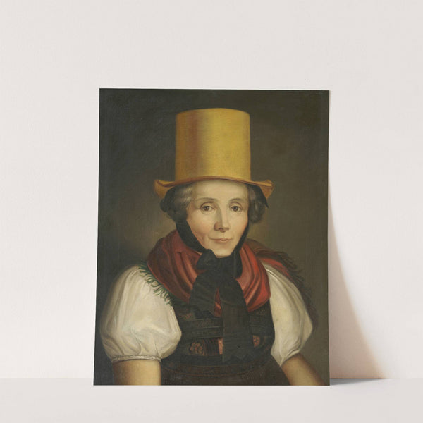 Portrait of Maria Kreuzer, née Laule, in Traditional Dress by Johann Baptist Laule