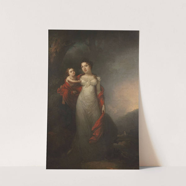 Portrait of Maria Morsztyn with her son by Franciszek Ksawery Lampi