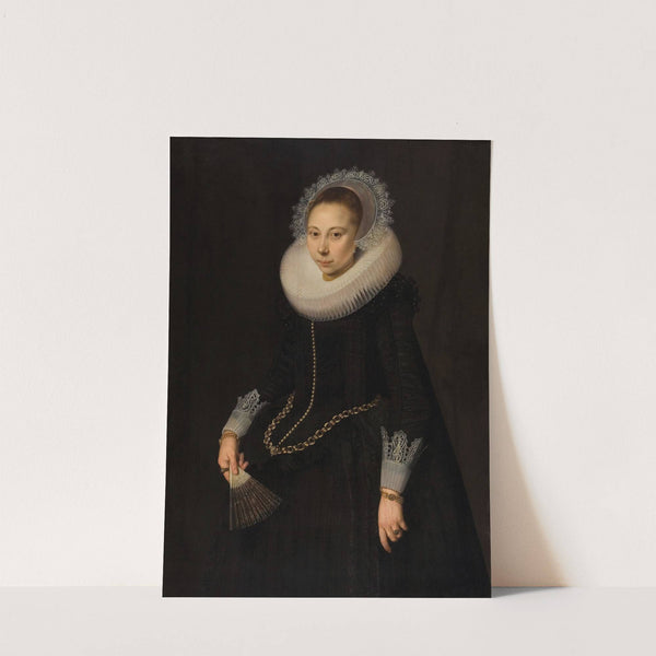Portrait of Maria Overrijn van Schoterbosch (1599-1638) (1622) by Cornelis van der Voort