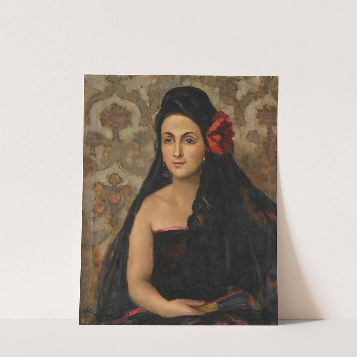 Portrait of Maria Skrzywan in Spanish costume by Wojciech Weiss