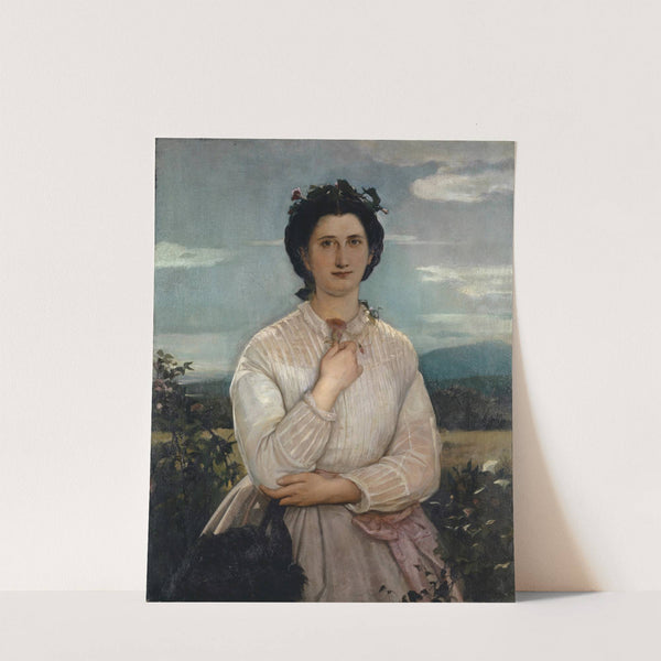 Portrait of Marie Elisabeth Brüstlein, Future Wife of the Artist (1866) by Ernst Stückelberg