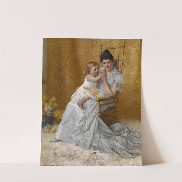 Portrait of Martha Wysor Marsh and Son John Edwin by John Ottis Adams