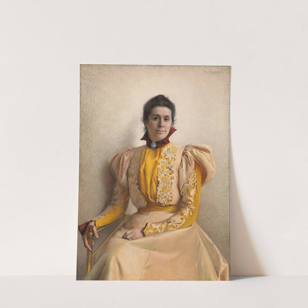 Portrait of Marthine Cappelen Hjort by Asta Nørregaard