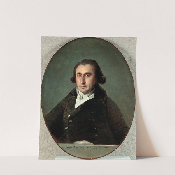 Portrait of Martín Zapater (1797) by Francisco de Goya