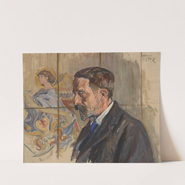 Portrait of Mateusz Szukiewicz, Curator of the Jan Matejko House (1917) by Ludwik Misky