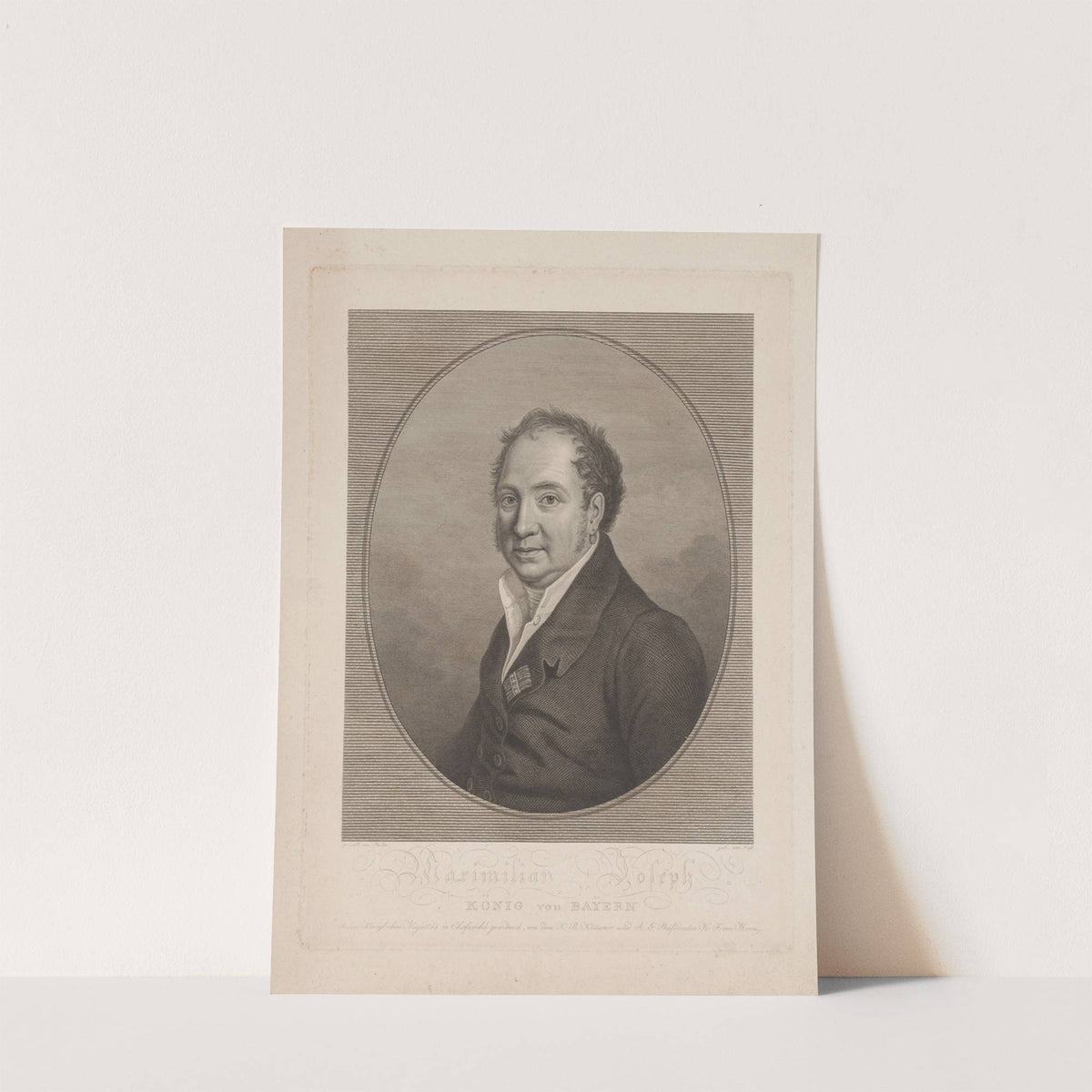 Portrait of Maximilian I Joseph, King of Bavaria by Carl Ernst Christoph Hess