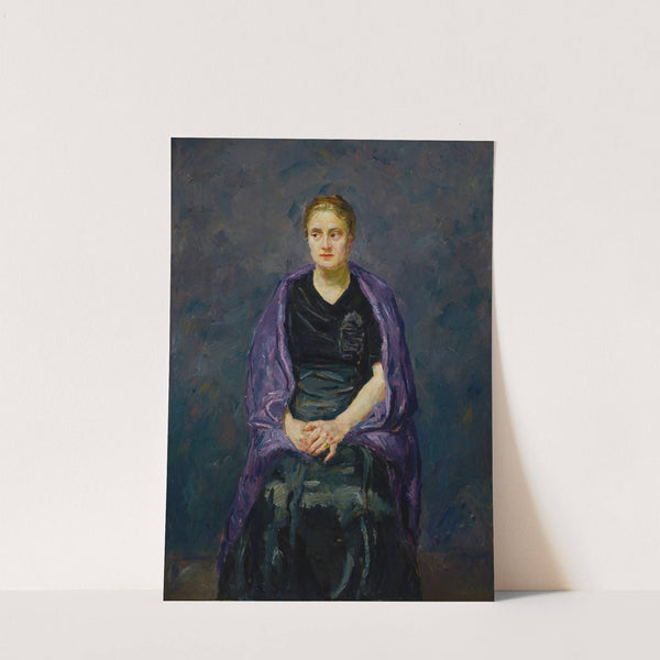 Portrait of Mink with Violet Shawl (1910) by Max Beckmann