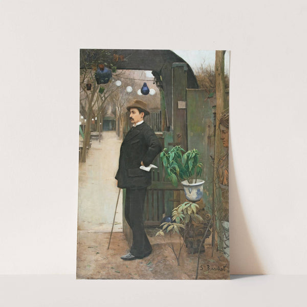Portrait Of Miquel Utrillo by Santiago Rusiñol