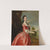 Portrait of Miss Ann Carver before a landscape by Joseph Wright of Derby