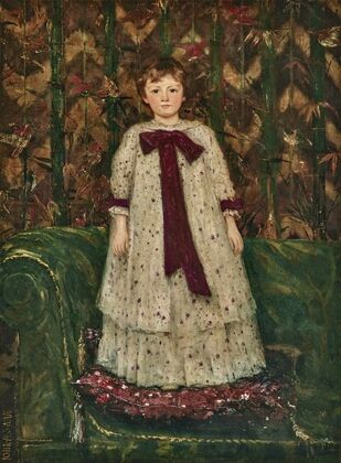 Portrait of Miss Elfrida Marjorie Eden, later Countess of Warwick (1887- 1943), as a child — size preview