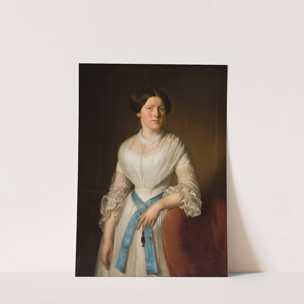 Portrait of Miss Pisarzowska by Józef Simmler