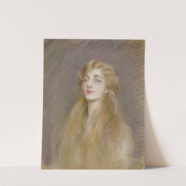 Portrait of Mlle Blanche de Pas by Paul César Helleu