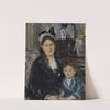 Portrait of Mme Boursier And Her Daughter (Portrait De Mme Boursier Et De Sa Fille) (ca. 1873) by Berthe Morisot