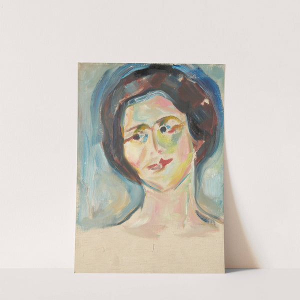 Portrait of Model (1922–23) by Edvard Munch