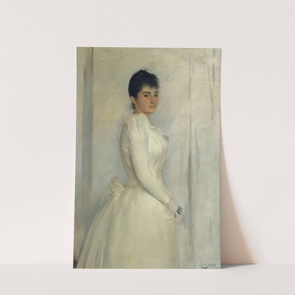 Portrait Of Montserrat Carbó (1888) by Ramón Casas