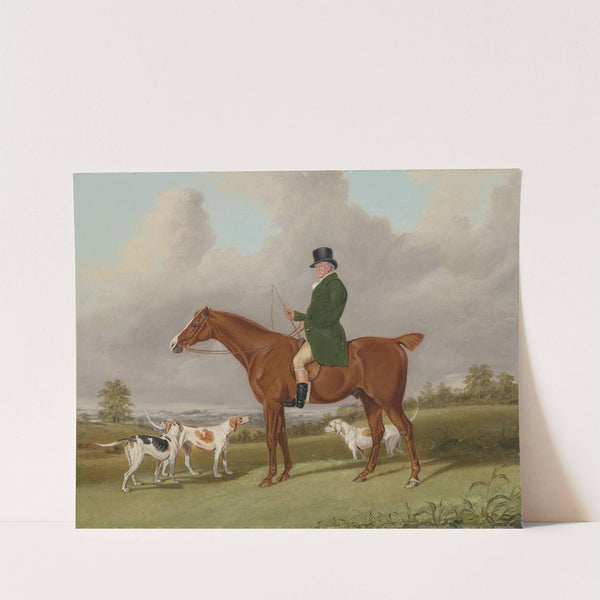 Portrait of Mr. Rounding on his horse Spankaway by Abraham Cooper