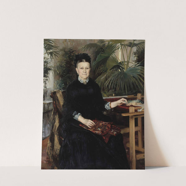 Portrait Of Mrs. Anna Sinebrychoff (1884) by Albert Edelfelt