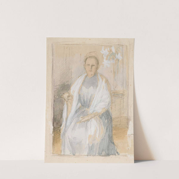 Portrait of Mrs. Anna Sinebrychoff, Sketch (1892) by Albert Edelfelt