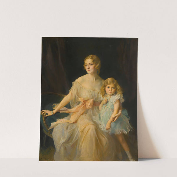 Portrait Of Mrs. Claude Leigh And Miss Virginia Leigh by Philip Alexius de László