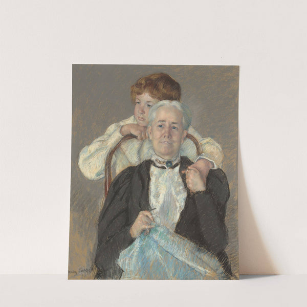Portrait Of Mrs. Cyrus J. Lawrence With Her Grandson R. Lawrence Oakley (C. 1898) by Mary Cassatt