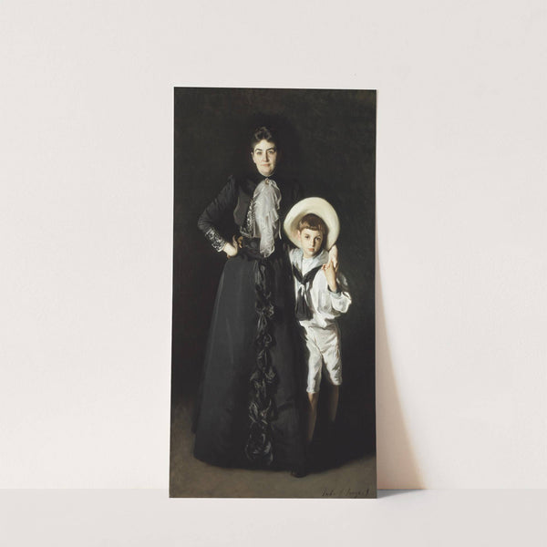 Portrait Of Mrs. Edward L. Davis And Her Son, Livingston Davis by John Singer Sargent