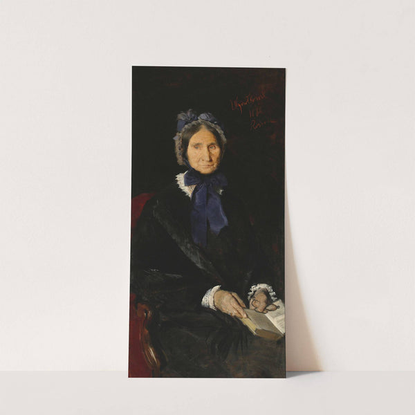 Portrait of Mrs. Falińska, artist’s grandmother (1880) by Leon Wyczółkowski