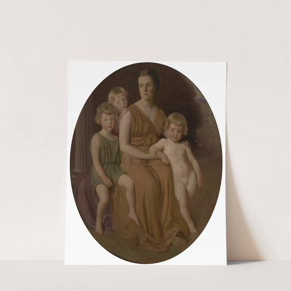 Portrait of Mrs. John J. Albright and Children  by George de Forest Brush